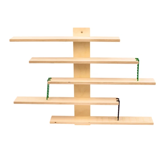 IKEA LUSTIGT Wandregal Kinderzimmer - 37x37cm Massivholz Mit 3 Verstellbaren Böden