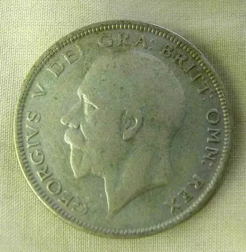 King George V Silver 1/2 Crown 1932-Km #835 -Fine-V.f