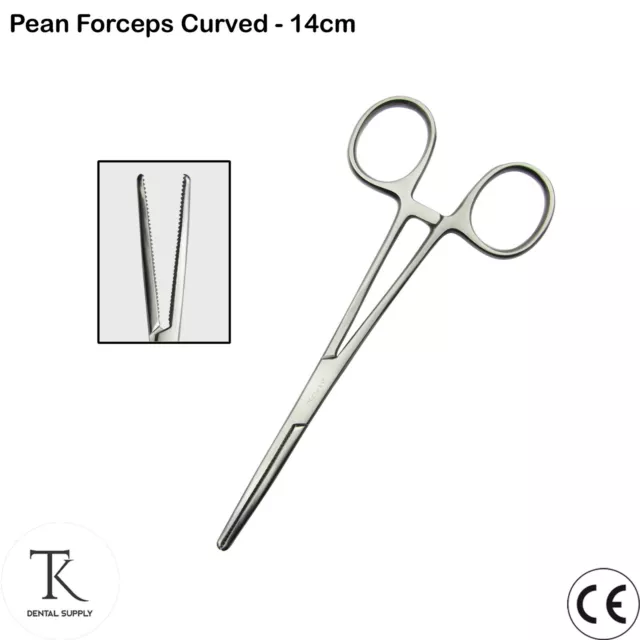 Chirurgie Pinces Hémostatique Pean Courbée 14cm Hemostats Arterial Clamp Forceps