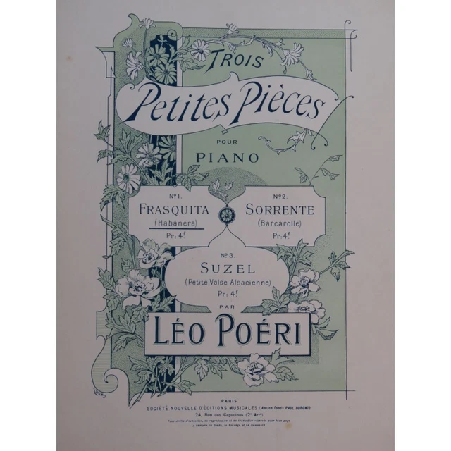 POÉRI Léo Frasquita Habanera Piano