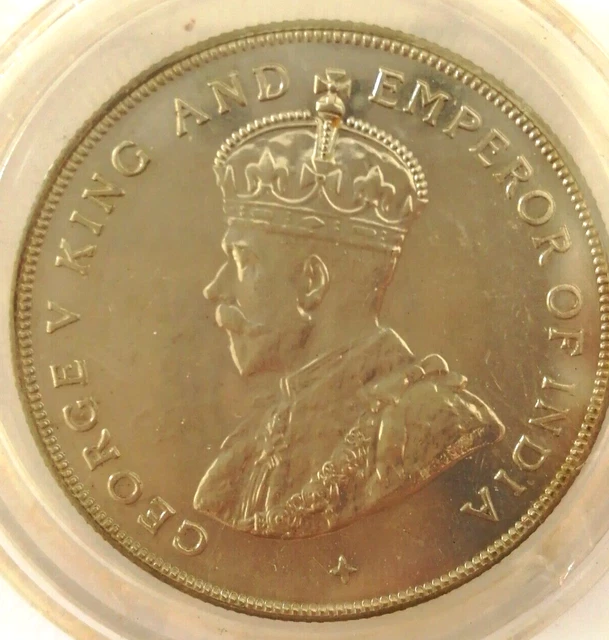 Straits Settlements GB 1919 king George V Silver Dollar KM# 33 - Restrike Proof Straits Settlements GB 1919 king George V Silver Dollar KM# 33 - Restrike Proof