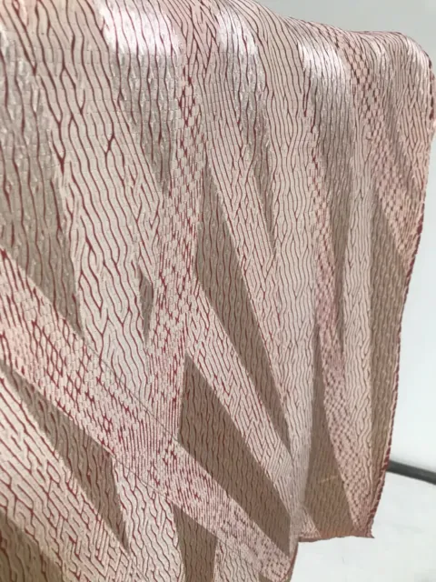 @@ 108 cmx 35 cm  Japanese kimono silk fabric/ smooth weave/ tie-dyeing A34