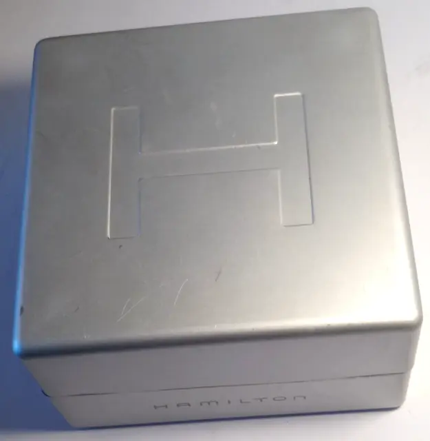 Hamilton -Scatola Per Orologio-Vintage-Originale -Rare Watch Box-Case-Caje-Usata