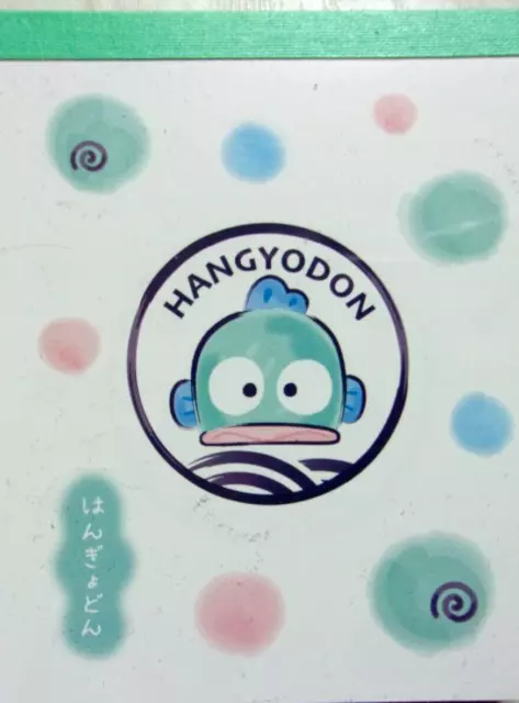 Sanrio Hangyodon Mini Memo Pad / Made in Japan 2023