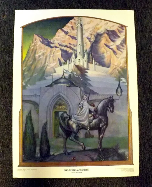 Steve Hickman The Citadel at Sunrise Poster Print 1979 Original Fantasy