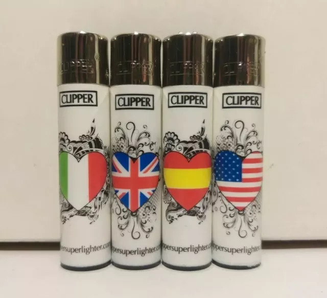 ACCENDINI CLIPPER FLAG Bandiere-Lighters-Mechero-Briquet-Feuerzeug