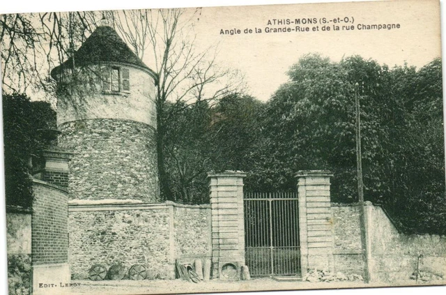 CPA Athis Mons-Angle de la Grande-Rue et de la rue Champagne (180728)