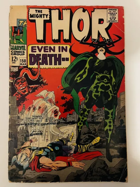MARVEL - THE MIGHTY THOR #150 (1968) Featuring HELA & THE WRECKER & TRITON