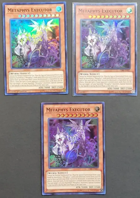 Yugioh - 3x Metaphys Executor, CIBR-EN027 - NM - Super Rare - 2x 1st Ed. - 1 Unl