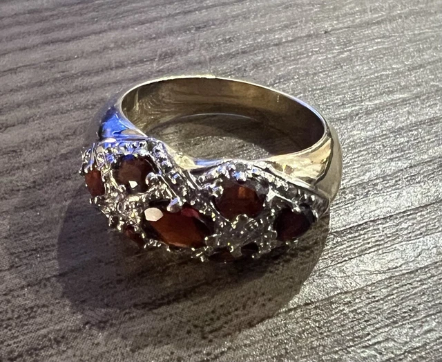 Superbe bague en Plaqué or et pierres