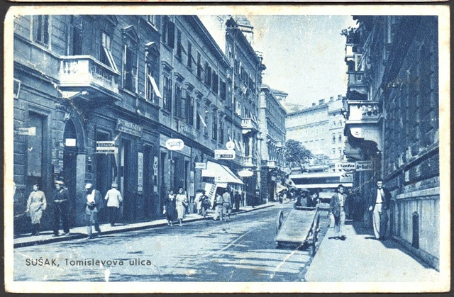 ✔️ 1941. Fiume Susak Wwii Military Post Nice Postcard