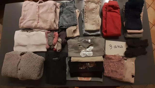 gros lot fille 3ans 36 mois hiver et demi-saison : 16 articles manteau ....