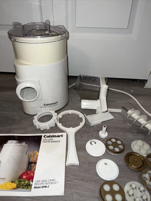 CUISINART DPM-3 DELUXE PASTA MAKER - Made in Italy-Great Working CUISINART DPM-3 DELUXE PASTA MAKER - Made in Italy-Great Working