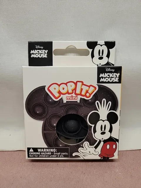 Mickey Mouse Head Shaped Pop Fidget Toy Keychain