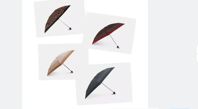 Coach Mini Umbrella in Signature Print UV Protection Various Colors ~ NWT