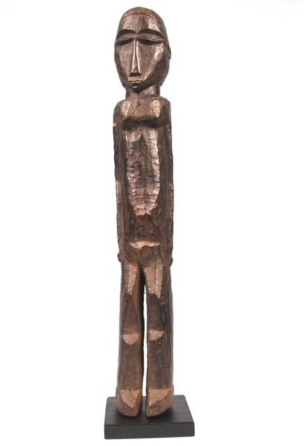 Art African Arts First - Antique Fetish Lobi On Base - Wood Dense 68,5 CMS