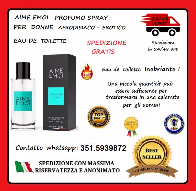 Il Migliore Profumo De Toilett Da Donna Aime Emoi Eau  Afridisiaco - Erotico Top