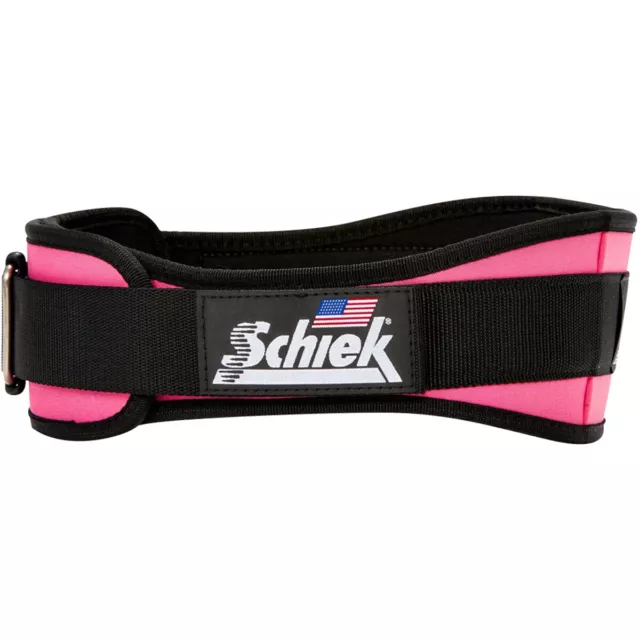 Schiek Sports Model 2004 Nylon 4 3/4" Weight Lifting Belt - Pink