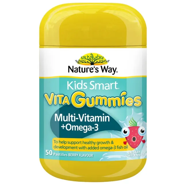 Nature’s Way Kids Smart Vita Gummies Omega-3 + Multi Children's Vitamins 50’s