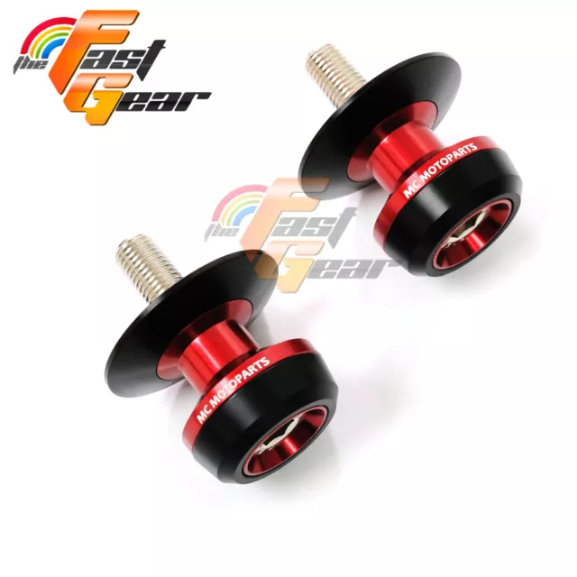 Twall Protector Red Swingarm Spools Sliders Fit Kawasaki ER6N/F 2005-2016 15 14