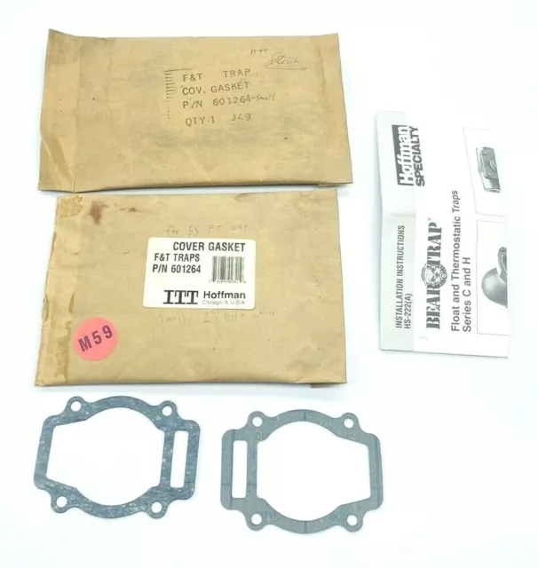 Lot Of 2 Unused Hoffman 601264 Cover Gasket For 55 Series Pump