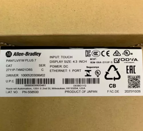 Allen Bradley 2711P-T4W21D8S /C Panelview Plus 7 Touch Screen New Factory Sealed