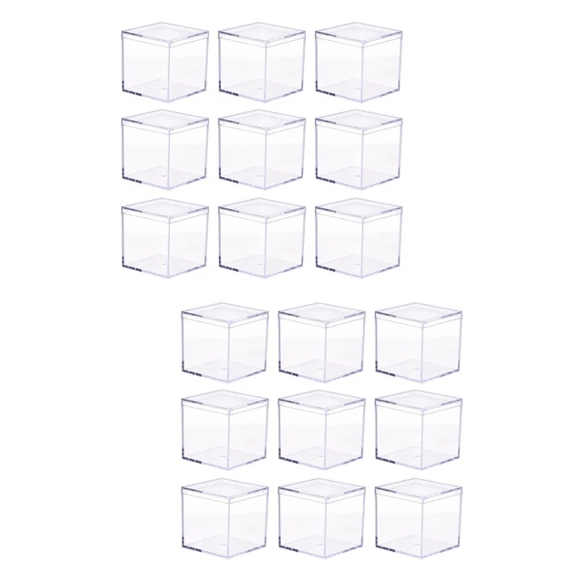 18 Pcs Bacs De Rangement Avec Couvercles Boite Bonbons Transparente Des