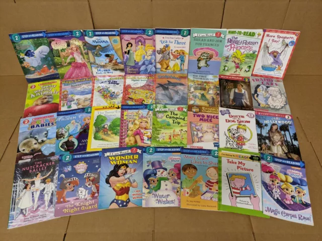 Lot of 10 Level 2~RL~Ready to-I Can Read-Step into Reading-Learn Read Books MIX