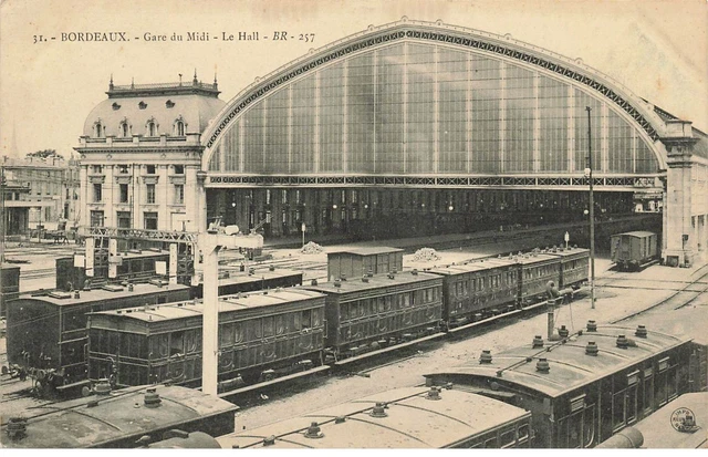33 Bordeaux #Mk34798 Gare Du Midi Le Hall Train