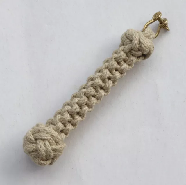 GLOCKENBÄNDSEL / SCHLÜSSELANHÄNGER mit Messing-Schäkel 15 cm lang (Nr.5)
