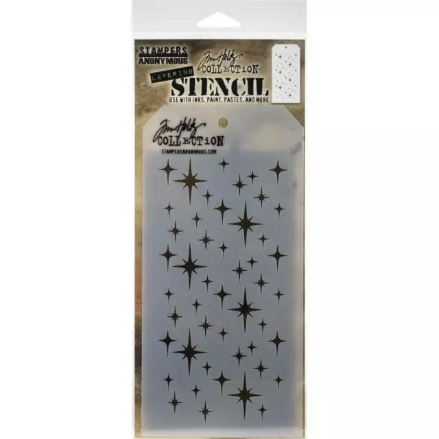 Tim Holtz Layered Stencil 4.125"X8.5" - Sparkle