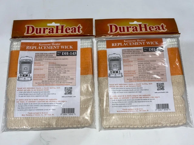 Two DH-145 Kerosene Heater Replacement Wick for Dyna-Glo Kero World Heaters -NEW