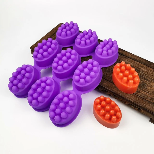 DIY-Herstellung Silikon Harz Form Massage-Therapie Seifen formen Ätherisches Öl