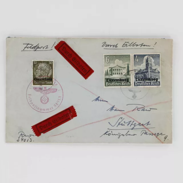 Deutsche Besetz.II.WK Luxemburg, 1941, 11, 34, 35, Brief