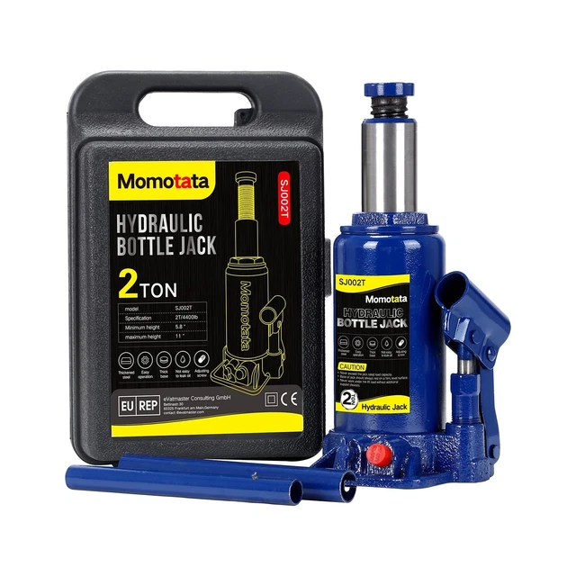 Portable Hydraulic Ram Welded Bottle Jack with Carrying Case, 2 Ton/ 5 Ton/ 8...