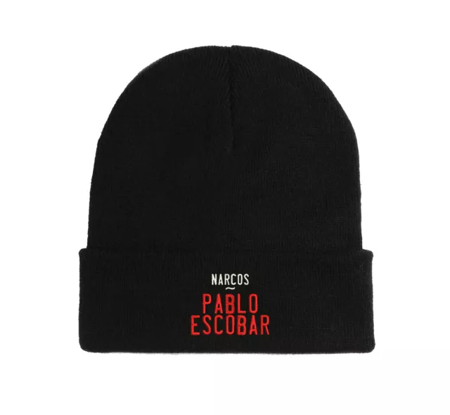 Escobar Narcos Drug Lord  Embroidered Beanie Hat Winter Autumn Cap Soft Warm