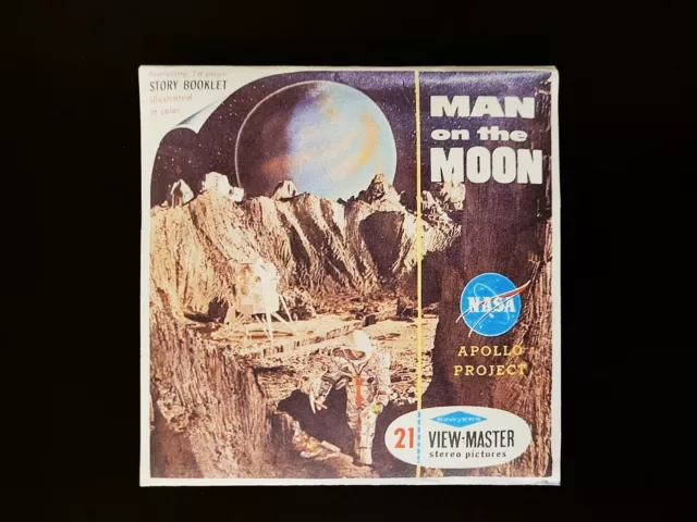 🎬Viewmaster Moon Exploration 🎬Man on the moon, Project Apollo🎬View-Master Set