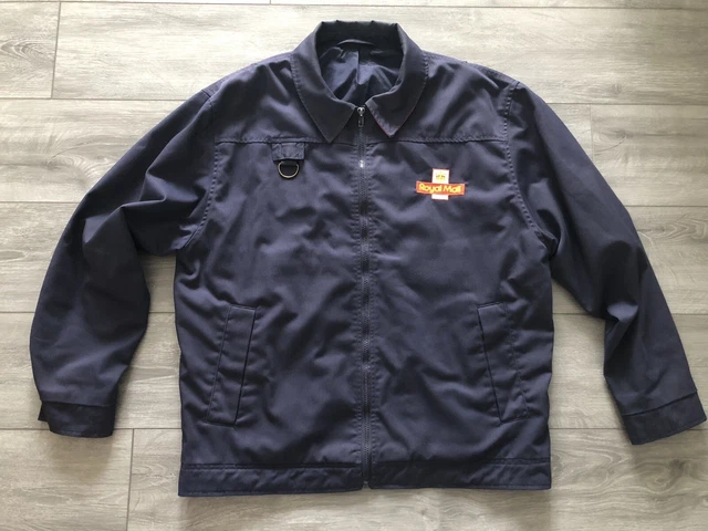 Giacca vintage Royal Mail in pensione blu Harrington Corp anni '90