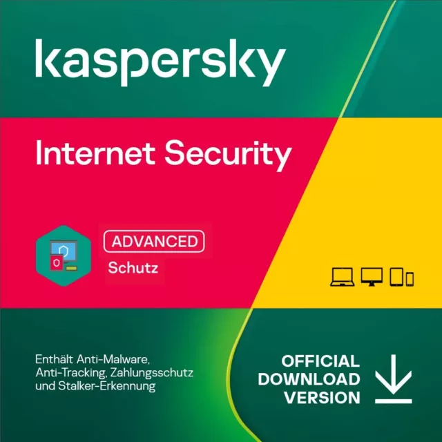 DACH /  Kaspersky Int. Security 2024 • 1/ 3 / 5 / 10 Geräte 1 oder 2 Jahre