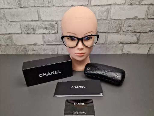 Very Rare Authentic Chanel 3282 C.1295 52mm Tortoise Glasses Frames Italy