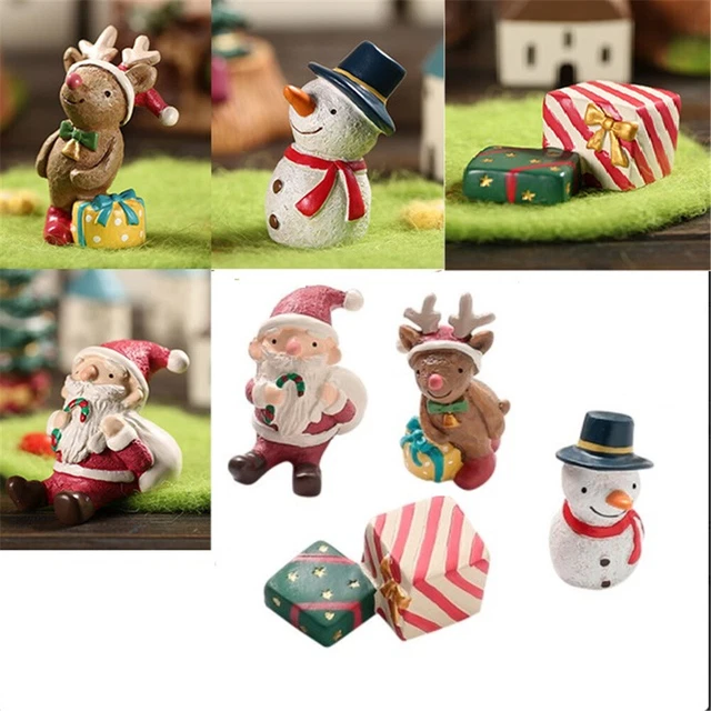 Resin Christmas  Ornaments Fish Tank Aquarium Crafts Tree Landscaping Decoration