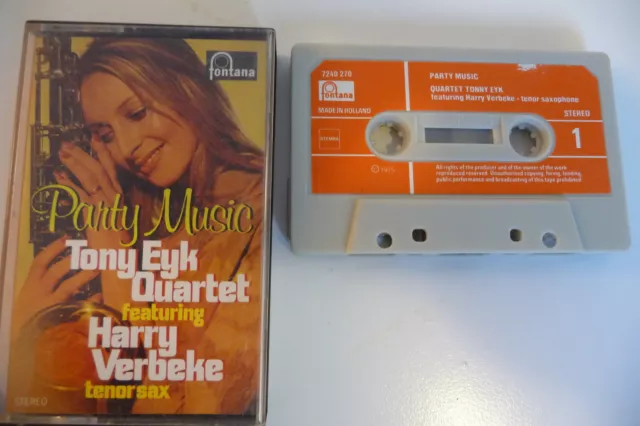 Tony Eyk Quartet Featuring Harry Verbeke.k7 Audio Tape Cassette.fontana Holland.