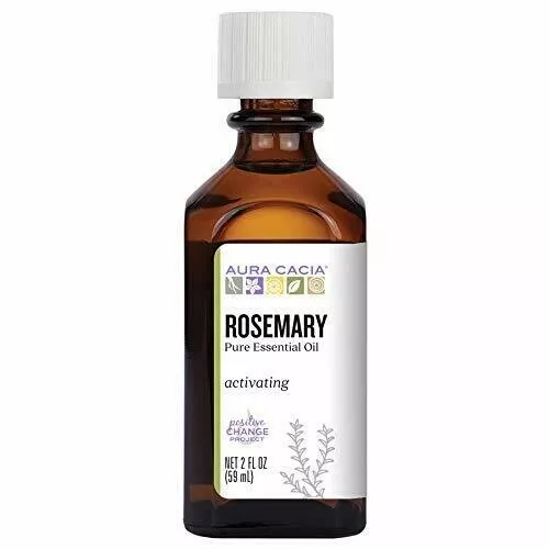 Aura Cacia Pure Rosemary Essential Oil | 2 fl. oz. | Rosmarinus officinalis