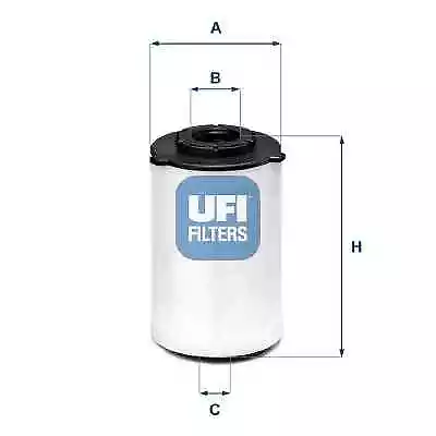 Kraftstofffilter 26.H2O.03 UFI