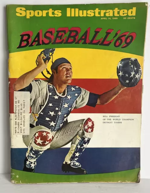 April 14 1969 Sports Illustrated Magazine Baseball Bill Freehan Detroit Tigers