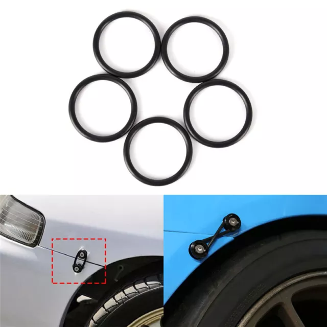 4Pcs Rubber O-Ring Fastener Kit High Strength Bumper Quick Release Replacem _EL