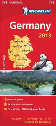 Germany 2013 National Map 718 (Michelin National Maps), Michelin, Good Condition