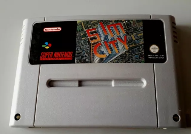 Jeu Super Nintendo "Sim City" PAL SFRA en loose (N°1462)