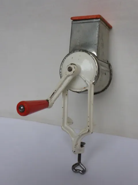 Old Grater Rubbing Machine With Hand Crank