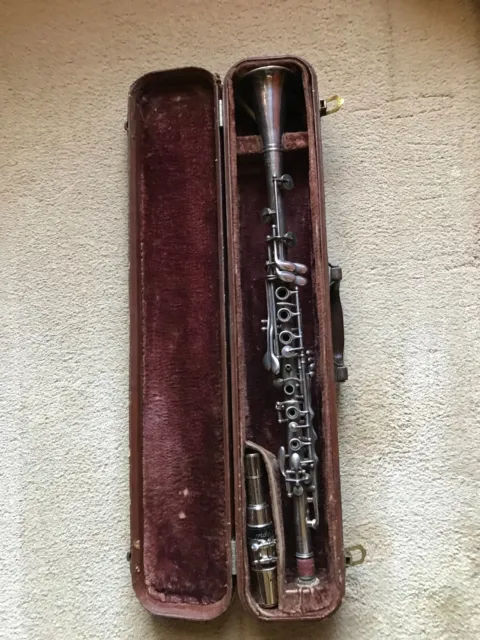 Rare Vintage Moennig Bros Silver Metal Clarinet early 1930’s / Germany
